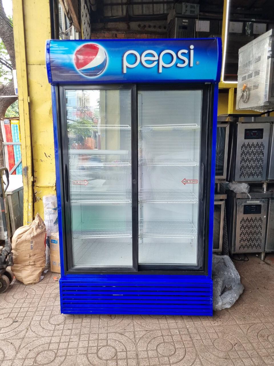 Tủ mát 2 cửa hiệu Pepsi dung tích 1300L nhập khẩu thái lan