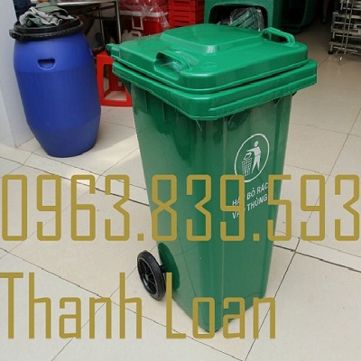 Thùng rác công cộng 120L, thùng rác gia đình, thùng rác y tế 120L rẻ - 0963.839.593 Ms.Loan