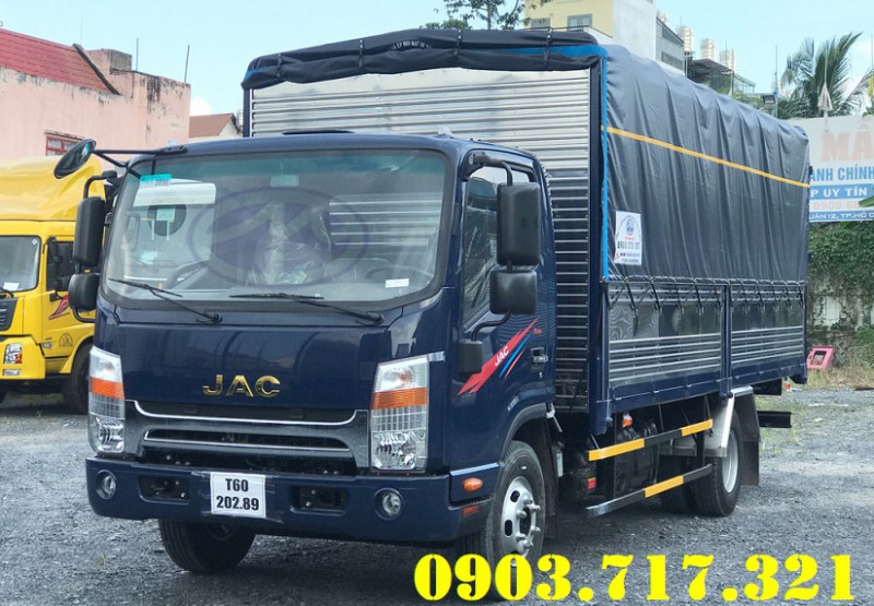 Bán xe tải Jac 5 tấn N500 thùng bạt dài 5m2 động cơ Đức bảo hành 5 năm