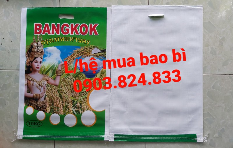 Bao pp dệt, bao đựng gạo bangkok 10kg