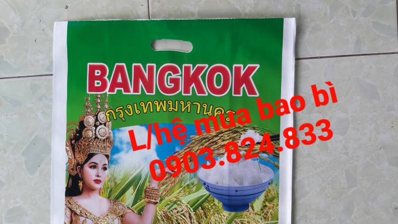 Bao pp dệt, bao đựng gạo bangkok 10kg