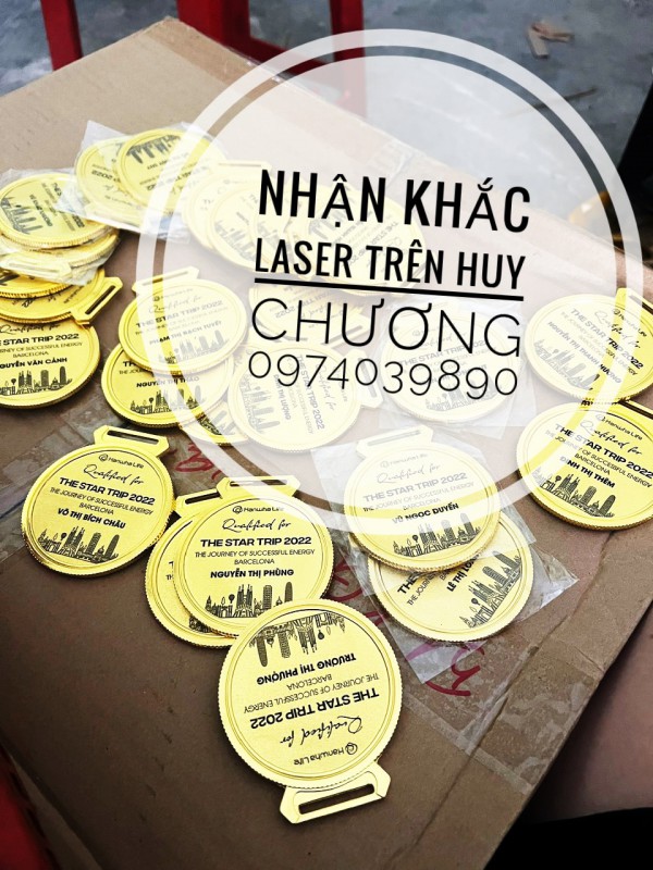 HUY CHUONG GIẢI NHẬN KHẮC LASER, HUY CHƯƠNG KIM LOẠI KHẮC LOGO