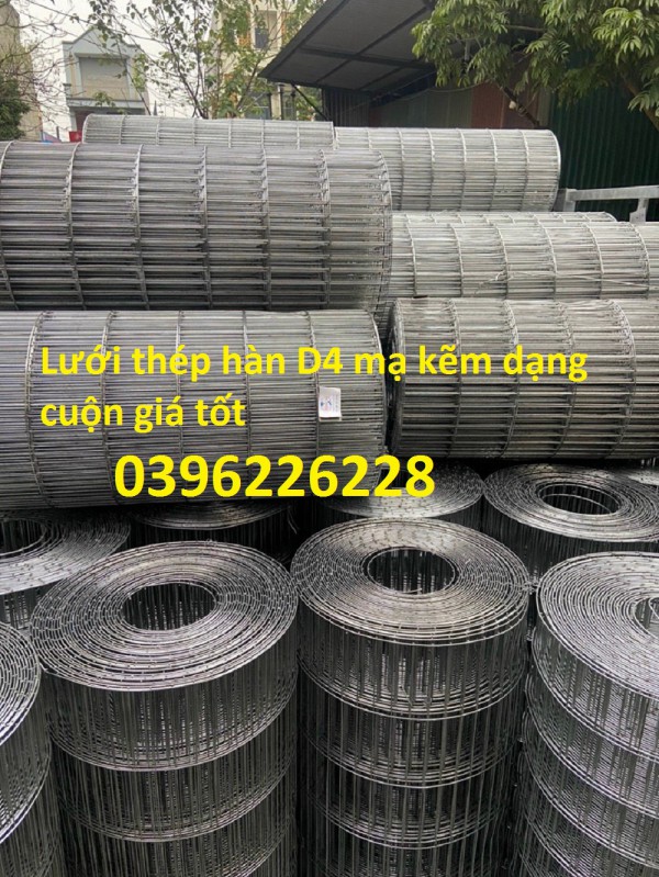 Chuyên sản xuất lưới thép hàn dạng tấm , dưới thép hàn dạng cuộn D4 a(50*50) khổ 1m*3m hàng có sẵn 