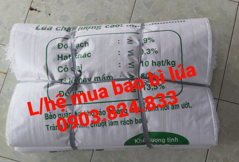 Cung cấp bao đựng lúa giống 40kg, bao bì lúa giống