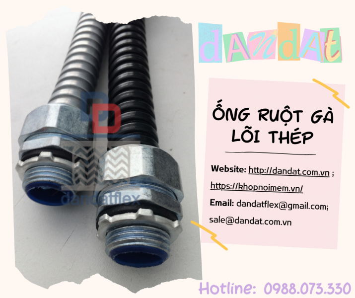 Ống Ruột Gà Inox Chống Cháy Nổ/ Ống Ruột Gà Lõi Thép Bóc Nhựa PVC/ Ống Thép Mạ Kẽm Luồn Dây Điện