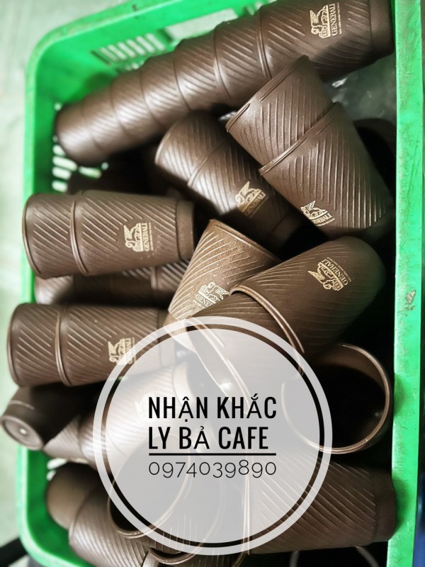 Ly  tre và ly bả cafe nhận khắc logo, khắc chữ trên ly, khắc tên lên ly tre