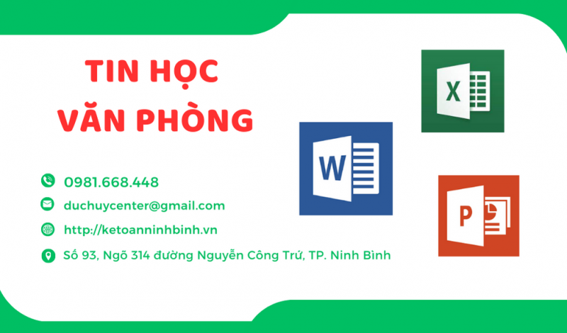 TIN HỌC VĂN PHÒNG CƠ BẢN