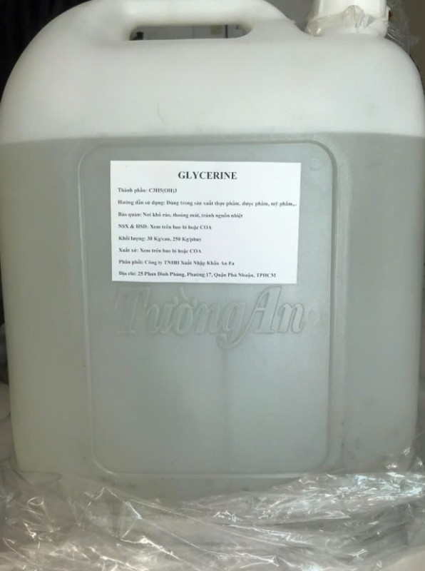 Chất nhũ hóa Glycerine E422 - lẻ can 30kg