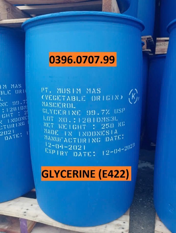 Chất nhũ hóa Glycerine E422 - lẻ can 30kg