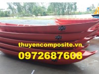 Xuồng composite chèo tay chở 2 -3 người, xuồng nhựa giá rẻ tại Long An