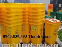 Thùng rác công cộng 120L, thùng rác gia đình, thùng rác y tế 120L rẻ - 0963.839.593 Ms.Loan