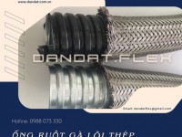 Ống Ruột Gà Chịu Nhiệt | Ống Ruột Gà Lõi Thép Bọc Inox 304 | Ống Luồn Dây Điện Bọc Nhựa PVC