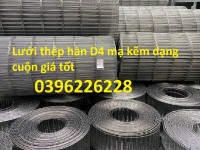 Chuyên sản xuất lưới thép hàn dạng tấm , dưới thép hàn dạng cuộn D4 a(50*50) khổ 1m*3m hàng có sẵn 