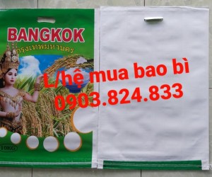 Bao pp dệt, bao đựng gạo bangkok 10kg