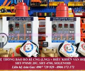 Thiết bị báo rò rỉ CNG LNG đóng van điện từ