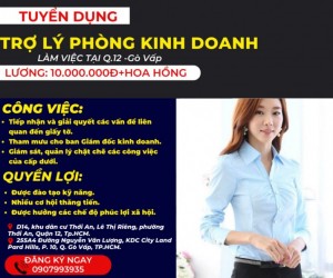 BĐS Thịnh Gia Tuyển NVKD và Trưởng Nhóm Kinh Doanh BĐS