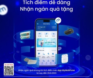 Vào app MyMobiFone tích điểm nhận Tai nghe, Pin sạc dự phòng, Loa Bluetooth