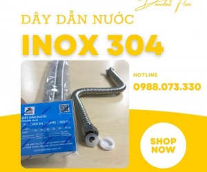 Dây Dẫn Nước Nóng Lạnh, Dây Cấp Nước Mềm Inox 304, Dây Cấp Nước Inox Chịu Nhiệt